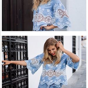 Cute Summer Denim Top